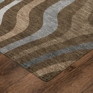 Luxury Washable Kenner Chocolate 9\' x 12\' Rug
