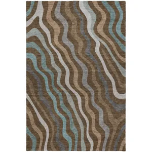 Luxury Washable Kenner Chocolate Rug