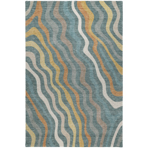 Luxury Washable Kenner Teal Rug