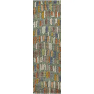 Luxury Washable Kenner Basil 2'3" x 7'6" Runner Rug