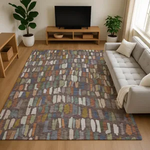 Luxury Washable Kenner Chocolate 5\' x 7\'6\" Rug