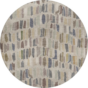 Luxury Washable Kenner Linen 8' x 8' Round Rug