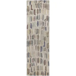 Luxury Washable Kenner Linen 2'3" x 7'6" Runner Rug