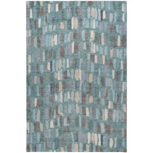 Luxury Washable Kenner Teal Rug
