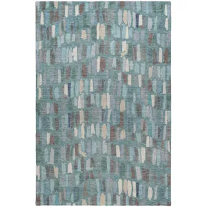 Luxury Washable Kenner Teal Rug