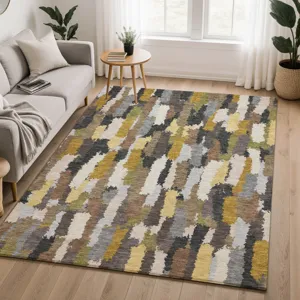 Luxury Washable Kenner Black 10\' x 14\' Rug