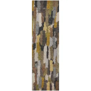 Luxury Washable Kenner Black 2'3" x 7'6" Runner Rug