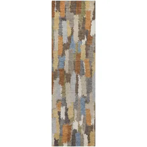 Luxury Washable Kenner Chocolate 2\'3\" x 7\'6\" Runner Rug