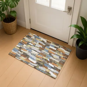 Luxury Washable Kenner Chocolate 1\'8\" x 2\'6\" Rug