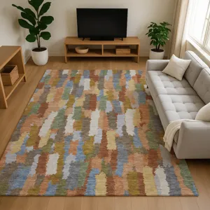 Luxury Washable Kenner Copper 9\' x 12\' Rug