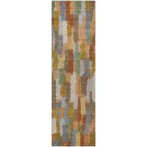 Luxury Washable Kenner Copper 2'3" x 7'6" Runner Rug