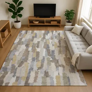 Luxury Washable Kenner Ivory 10\' x 14\' Rug