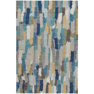 Luxury Washable Kenner Teal Rug