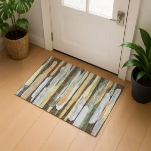 Luxury Washable Kenner Chocolate 1\'8\" x 2\'6\" Rug