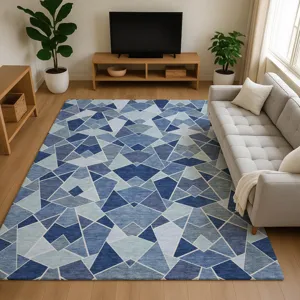 Luxury Washable Kenner Denim 8\' x 10\' Rug