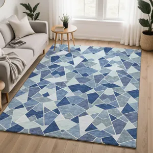 Luxury Washable Kenner Denim 8\' x 10\' Rug