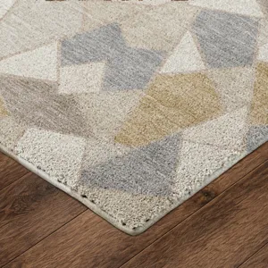 Luxury Washable Kenner Ivory 9\' x 12\' Rug