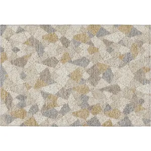 Luxury Washable Kenner Ivory Rug