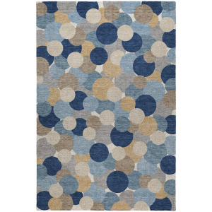 Luxury Washable Kenner Blue Rug