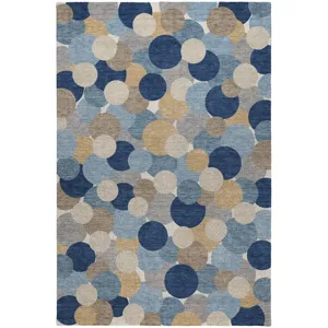 Luxury Washable Kenner Blue 8\' x 10\' Rug