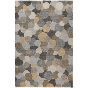 Luxury Washable Kenner Gray 6\'6\" x 9\'6\" Rug