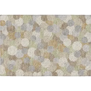 Luxury Washable Kenner Khaki Rug
