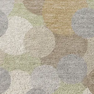 Luxury Washable Kenner Khaki 2\'3\" x 7\'6\" Runner Rug