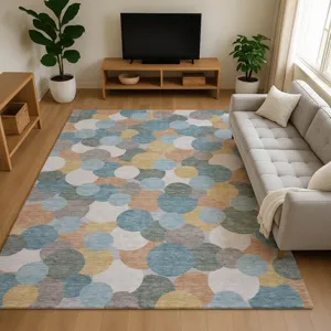Luxury Washable Kenner Seaside 2\'6\" x 3\'10\" Rug