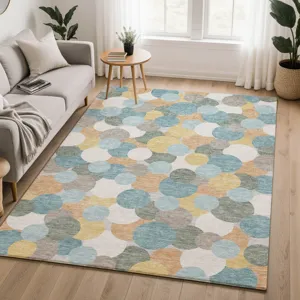 Luxury Washable Kenner Seaside 2\'6\" x 3\'10\" Rug