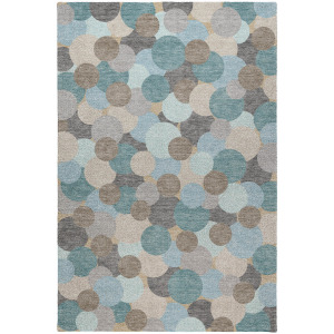 Luxury Washable Kenner Turquoise Rug