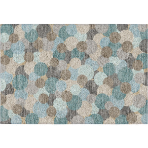 Luxury Washable Kenner Turquoise Rug