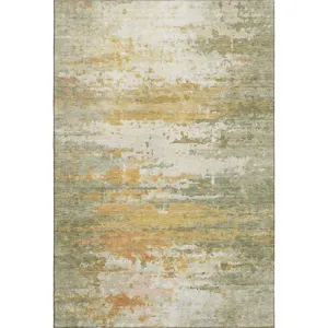 Luxury Washable Lumara Aloe 3\' x 5\' Rug