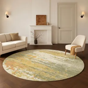 Luxury Washable Lumara Aloe 8\' x 8\' Round Rug