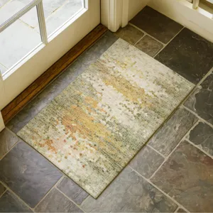 Luxury Washable Lumara Aloe 1\'8\" x 2\'6\" Rug