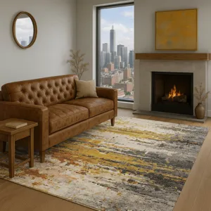 Luxury Washable Lumara Graphite 3\' x 5\' Rug