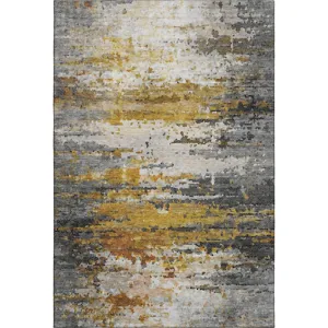Luxury Washable Lumara Graphite Rug