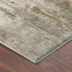 Luxury Washable Lumara Khaki 3\' x 5\' Rug