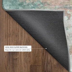 Luxury Washable Lumara Seafoam 10\' x 14\' Rug