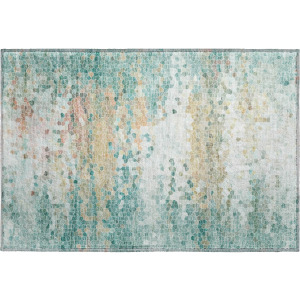 Luxury Washable Lumara Seafoam Rug
