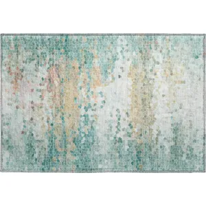 Luxury Washable Lumara Seafoam Rug