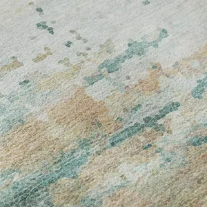 Luxury Washable Lumara Seafoam 10\' x 14\' Rug