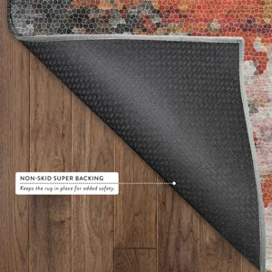 Luxury Washable Lumara Volcano 2\'3\" x 7\'6\" Runner Rug