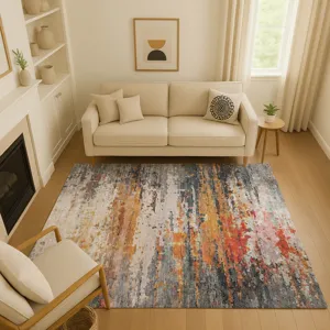 Luxury Washable Lumara Volcano 2\'6\" x 3\'10\" Rug