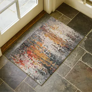 Luxury Washable Lumara Volcano 1\'8\" x 2\'6\" Rug
