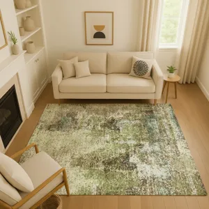 Luxury Washable Lumara Aloe 5\' x 7\'6\" Rug