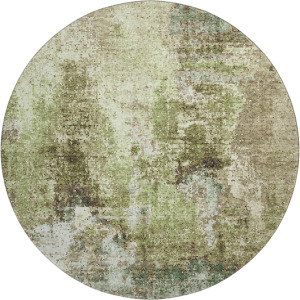 Luxury Washable Lumara Aloe 8' x 8' Round Rug