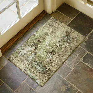 Luxury Washable Lumara Aloe 1\'8\" x 2\'6\" Rug