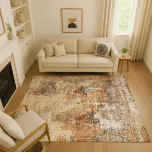 Luxury Washable Lumara Copper 2\'6\" x 3\'10\" Rug