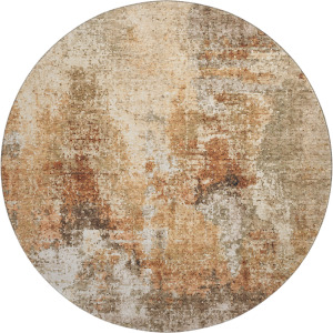 Luxury Washable Lumara Copper 8' x 8' Round Rug