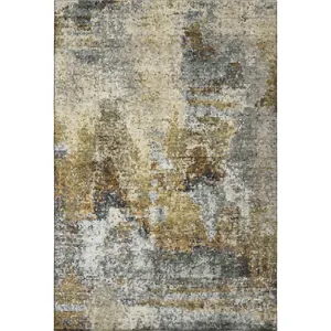 Luxury Washable Lumara Khaki Rug